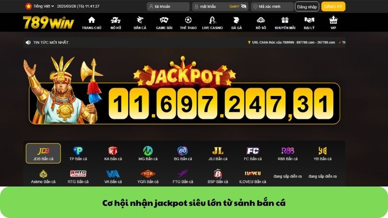 Cơ hội nhận jackpot siêu lớn từ sảnh bắn cá Cơ hội nhận jackpot siêu lớn từ sảnh bắn cá