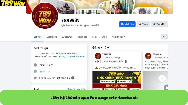 Liên hệ 789win qua fanpage trên facebook Liên hệ 789win qua fanpage trên facebook