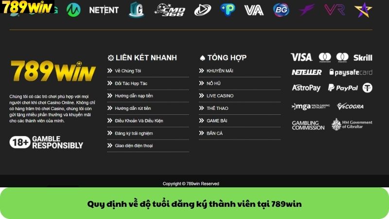 Quy định về độ tuổi đăng ký thành viên tại 789win Quy định về độ tuổi đăng ký thành viên tại 789win