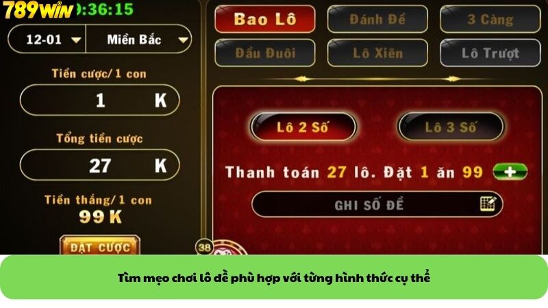 Tìm mẹo chơi lô đề phù hợp với từng hình thức cụ thể Tìm mẹo chơi lô đề phù hợp với từng hình thức cụ thể